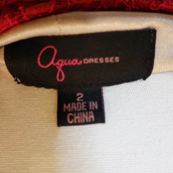 Bloomingdale's Aqua Scarlet Lace Sleeveless Dress - Picture 5 of 5